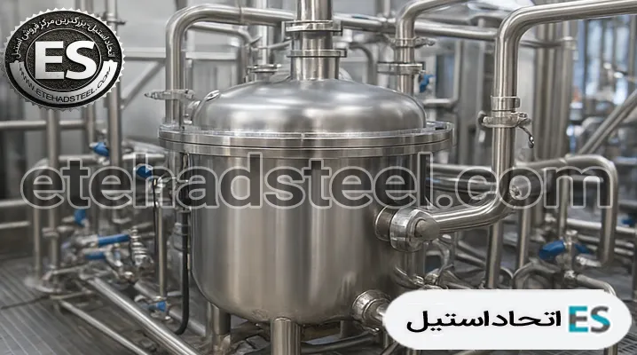 شش پر استیل در صنایع غذایی